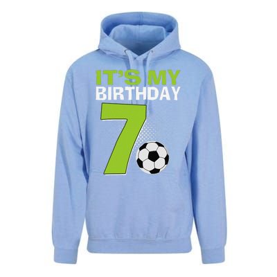 ItS My 7th Birthday Boy Soccer Football 7 Years Old Unisex Surf Hoodie