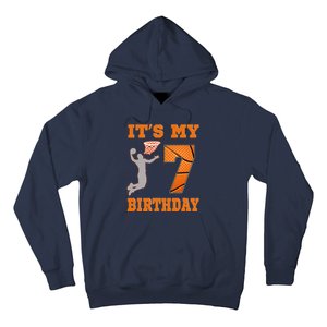 ItS My 7th Birthday Basketball Dunk Boy 7 Years Old Hoodie