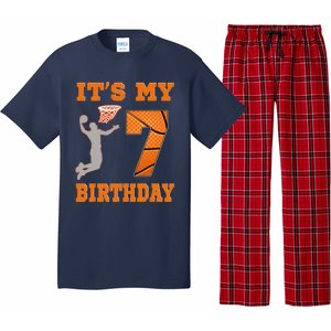 ItS My 7th Birthday Basketball Dunk Boy 7 Years Old Pajama Set