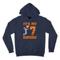 ItS My 7th Birthday Basketball Dunk Boy 7 Years Old Tall Hoodie