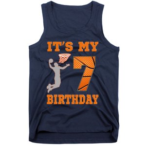 ItS My 7th Birthday Basketball Dunk Boy 7 Years Old Tank Top