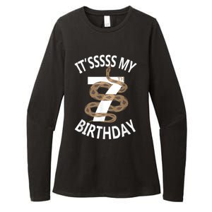 Its My 7th Birthday 7 Years Old Snake Boy And Girl Party Womens CVC Long Sleeve Shirt