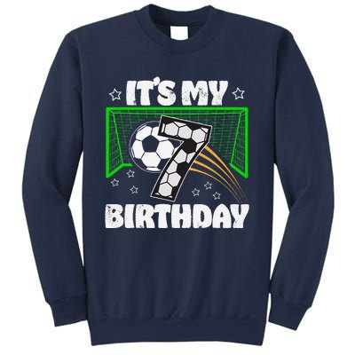 ItS My 7th Birthday Boy Soccer Football 7 Years Old Sweatshirt