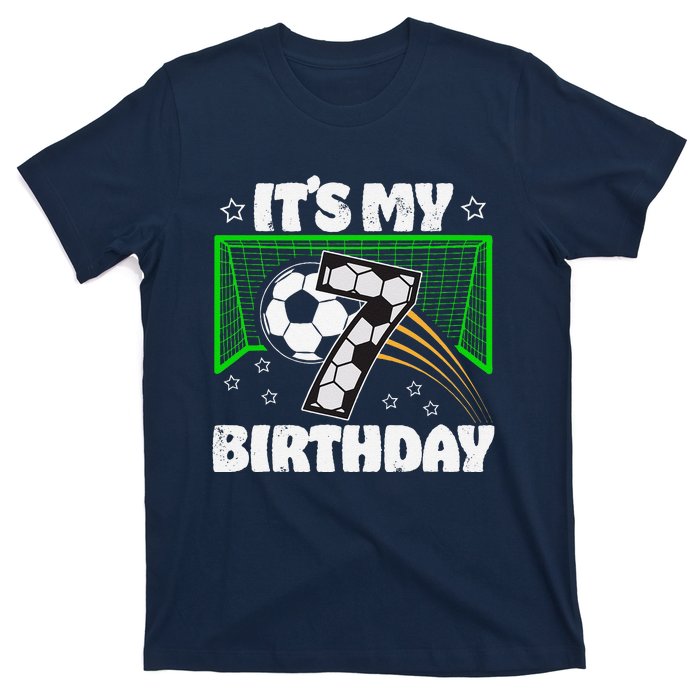 ItS My 7th Birthday Boy Soccer Football 7 Years Old T-Shirt