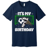 ItS My 7th Birthday Boy Soccer Football 7 Years Old Premium T-Shirt