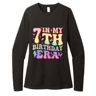 In My 7th Birthday Era Seven Bday 7 Year Old Birthday Girl Womens CVC Long Sleeve Shirt