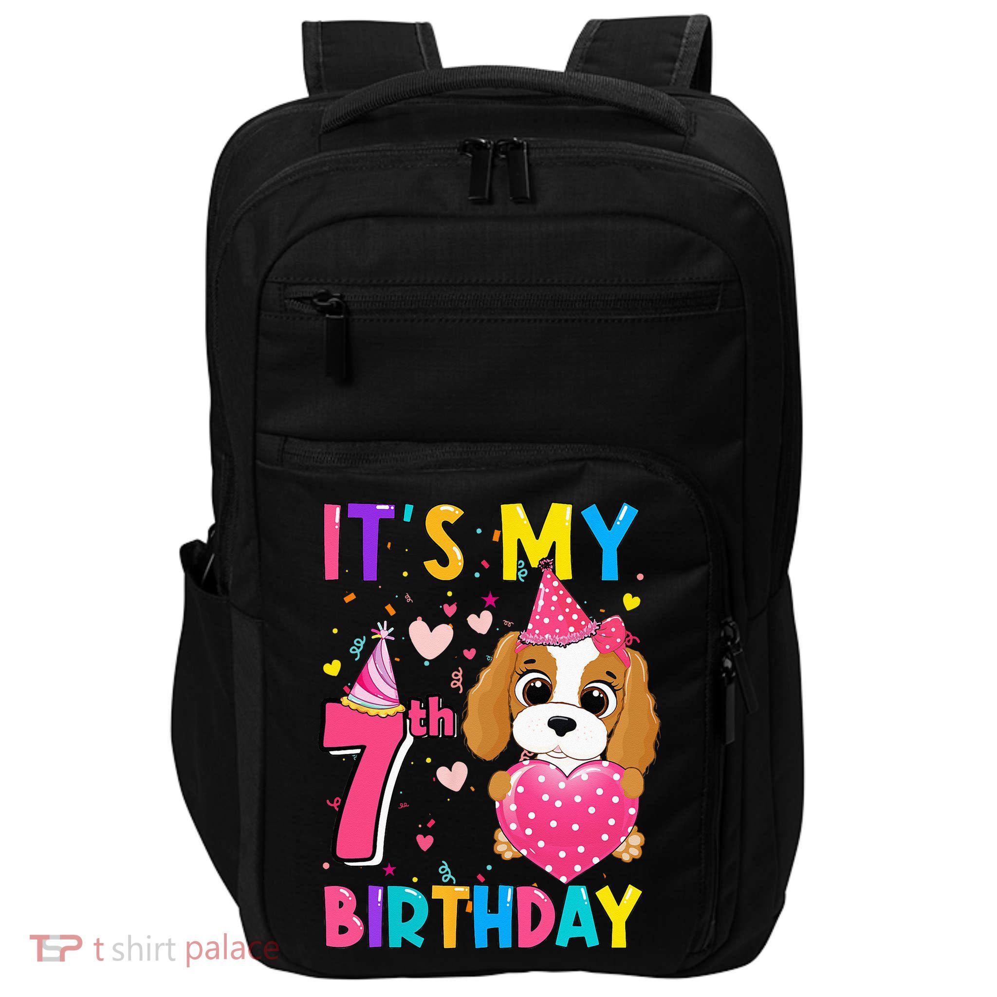 It's My 7th Birthday Funny Dog Birthday 2015 Year Old Impact Tech Backpack