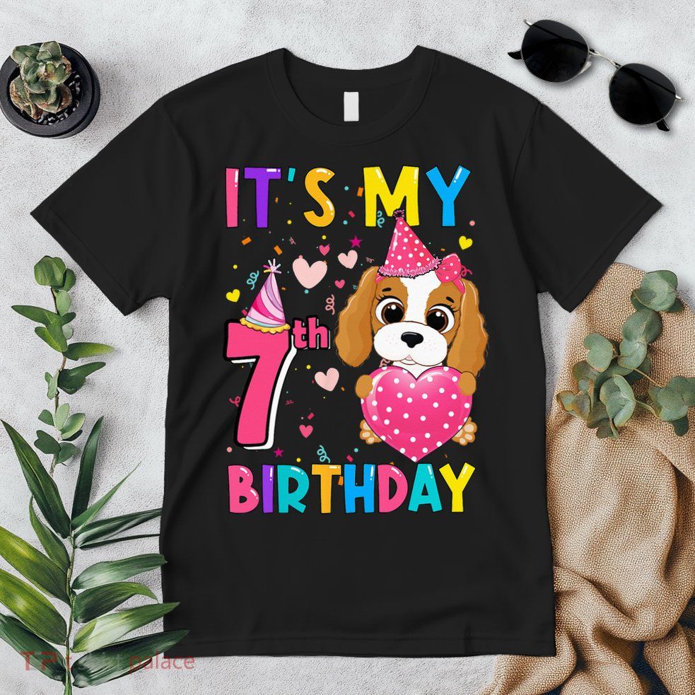 It's My 7th Birthday Funny Dog Birthday 2015 Year Old Premium T-Shirt