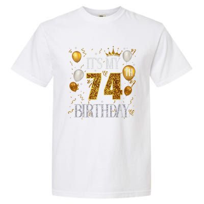 Its My 74th Birthday Happy 1949 Birthday For Women Garment-Dyed Heavyweight T-Shirt