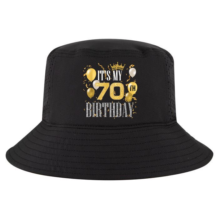 It's My 70th Birthday Cool 70 Years Old Birthday Party Cool Comfort Performance Bucket Hat