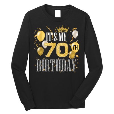 It's My 70th Birthday Cool 70 Years Old Birthday Party Long Sleeve Shirt