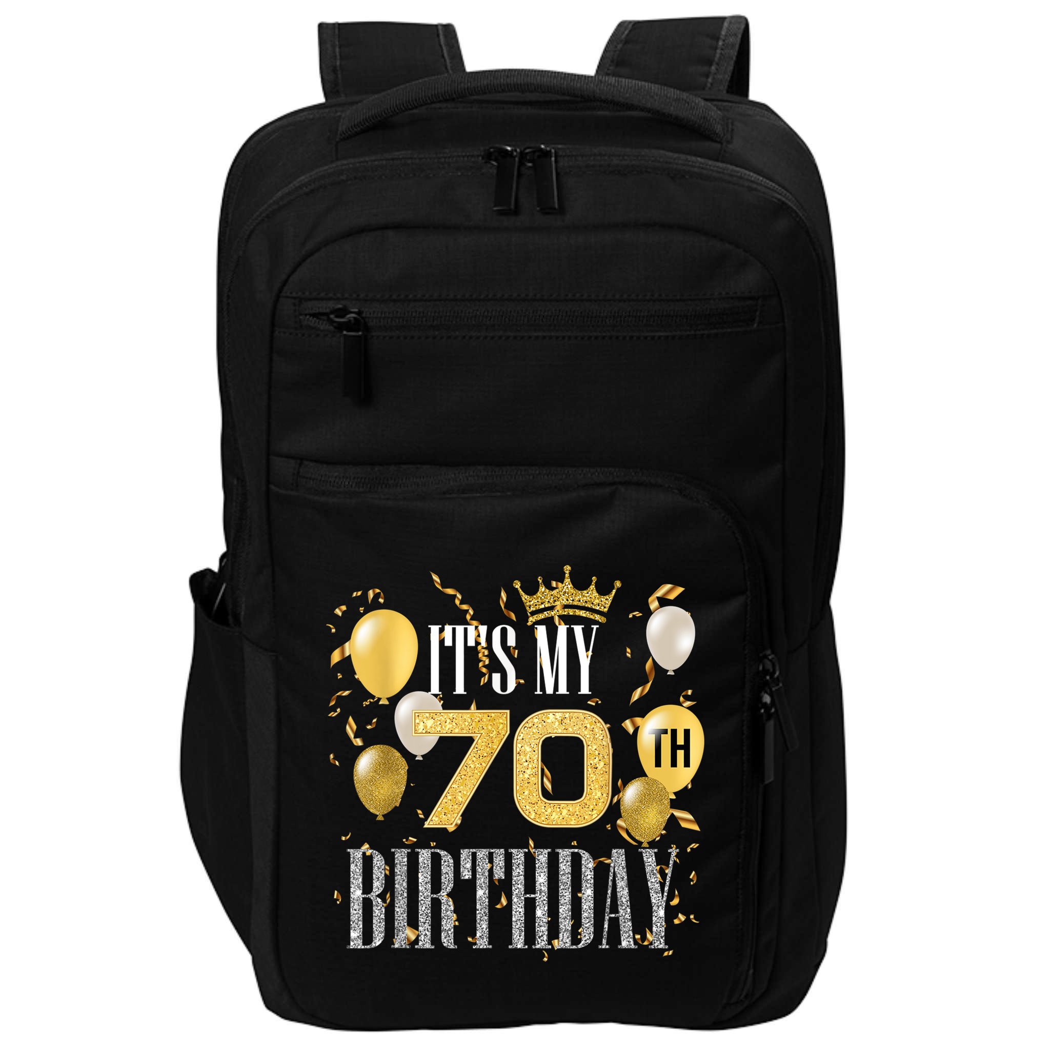 It's My 70th Birthday Cool 70 Years Old Birthday Party Impact Tech Backpack