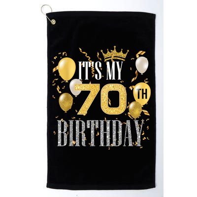 It's My 70th Birthday Cool 70 Years Old Birthday Party Golf Towel