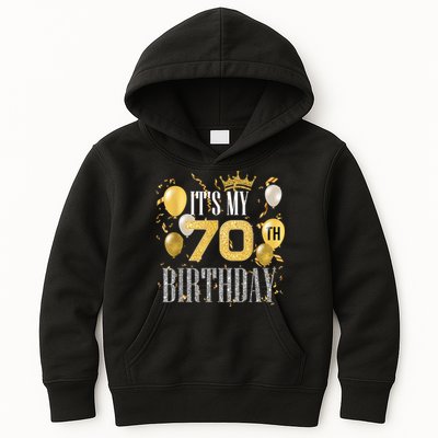 It's My 70th Birthday Cool 70 Years Old Birthday Party Kids Hoodie