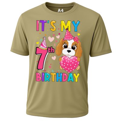 Its My 7th Birthday Funny Dog Birthday Year Old Performance Shirt