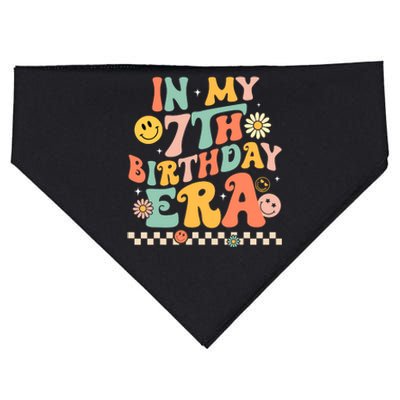 In My 7th Birthday Era Kids 7 Years Old Birthday Boy Girl USA-Made Doggie Bandana