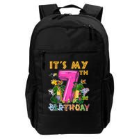It's My 7th Birthday Safari Jungle Zoo Birthday 7 Year Old Backpack
