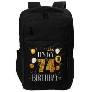 Its My 74th Birthday Happy 1949 Birthday Tee For Impact Tech Backpack