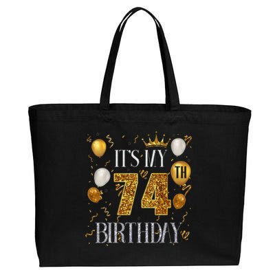 Its My 74th Birthday Happy 1949 Birthday Tee For Cotton Canvas Jumbo Tote