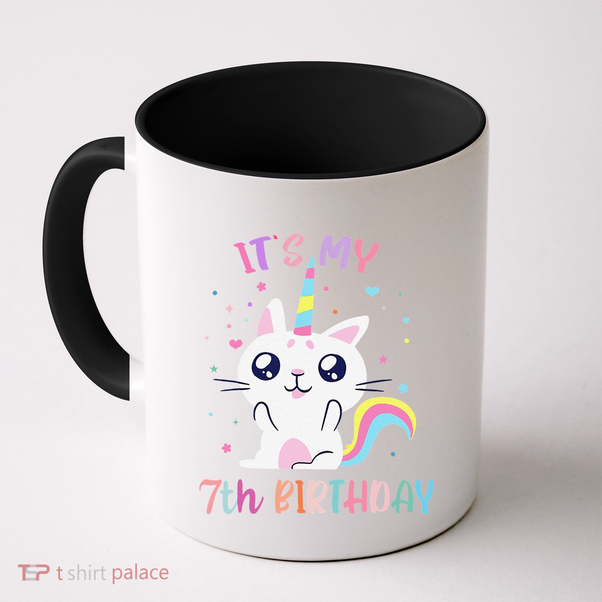 Its My 7 Birthday Caticorn Outfits For Cute Mug
