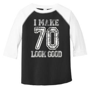 I Make 70 Look Good  70th Birthday Gift For  Wo Toddler Fine Jersey T-Shirt