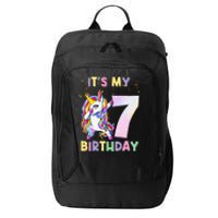 It's My 7th Birthday Unicorn 7 Year Olds Outfit Cute City Backpack