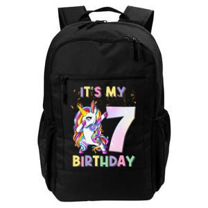 It's My 7th Birthday Unicorn 7 Year Olds Outfit Cute Daily Commute Backpack