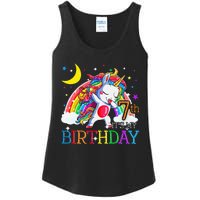 It's My 7th Birthday Unicorn 7 Year Olds Outfit Ladies Essential Tank