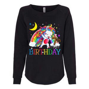 It's My 7th Birthday Unicorn 7 Year Olds Outfit Womens California Wash Sweatshirt