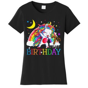 It's My 7th Birthday Unicorn 7 Year Olds Outfit Women's T-Shirt