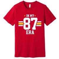 In My 87 Era Funny Football Boyfriend Lovers Couple Matching Premium T-Shirt