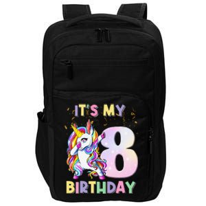 It's My 8th Birthday Unicorn 8 Year Olds Outfit Cute Impact Tech Backpack