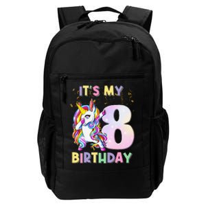 It's My 8th Birthday Unicorn 8 Year Olds Outfit Cute Daily Commute Backpack