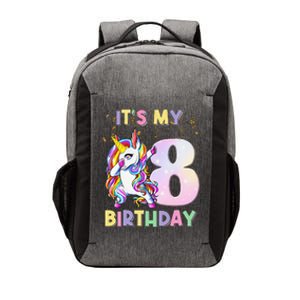 It's My 8th Birthday Unicorn 8 Year Olds Outfit Cute Vector Backpack