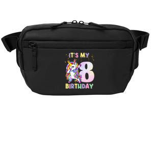 It's My 8th Birthday Unicorn 8 Year Olds Outfit Cute Crossbody Pack