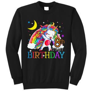 It's My 8th Birthday Unicorn 8 Year Olds Outfit Sweatshirt