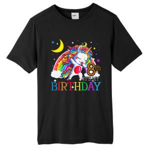 It's My 8th Birthday Unicorn 8 Year Olds Outfit Tall Fusion ChromaSoft Performance T-Shirt