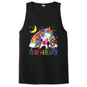 It's My 8th Birthday Unicorn 8 Year Olds Outfit PosiCharge Competitor Tank