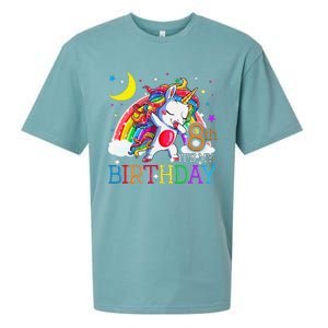 It's My 8th Birthday Unicorn 8 Year Olds Outfit Sueded Cloud Jersey T-Shirt