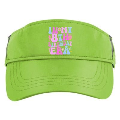 In My 8th Birthday Era Eight Bday 8 Year Old Birthday Girl Adult Drive Performance Visor