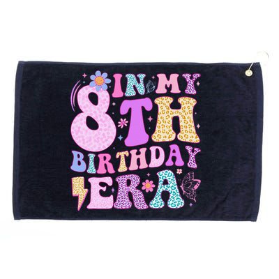 In My 8th Birthday Era Eight Bday 8 Year Old Birthday Girl Grommeted Golf Towel