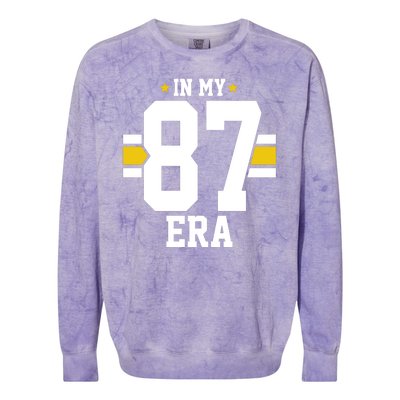 In My 87 Era Funny Football Boyfriend Colorblast Crewneck Sweatshirt