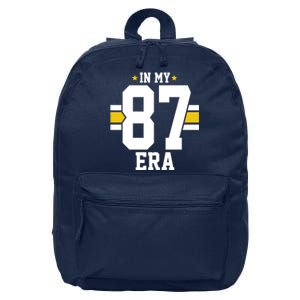 In My 87 Era Funny Football Boyfriend 16 in Basic Backpack