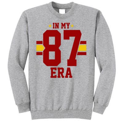 In My 87 Era Funny Football Boyfriend Tall Sweatshirt