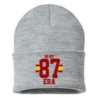 In My 87 Era Funny Football Boyfriend Sustainable Knit Beanie