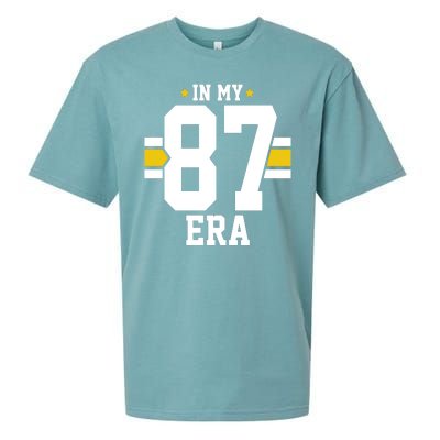 In My 87 Era Funny Football Boyfriend Sueded Cloud Jersey T-Shirt