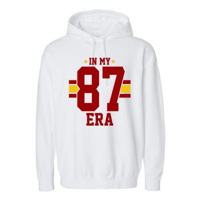 In My 87 Era Funny Football Boyfriend Garment-Dyed Fleece Hoodie