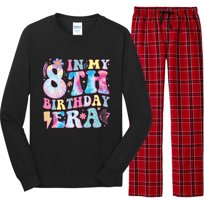 In My 8th Birthday Era Eight Bday 8 Year Old Birthday Girl Long Sleeve Pajama Set