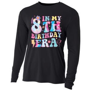 In My 8th Birthday Era Eight Bday 8 Year Old Birthday Girl Cooling Performance Long Sleeve Crew