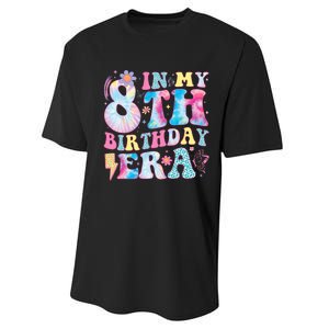 In My 8th Birthday Era Eight Bday 8 Year Old Birthday Girl Performance Sprint T-Shirt